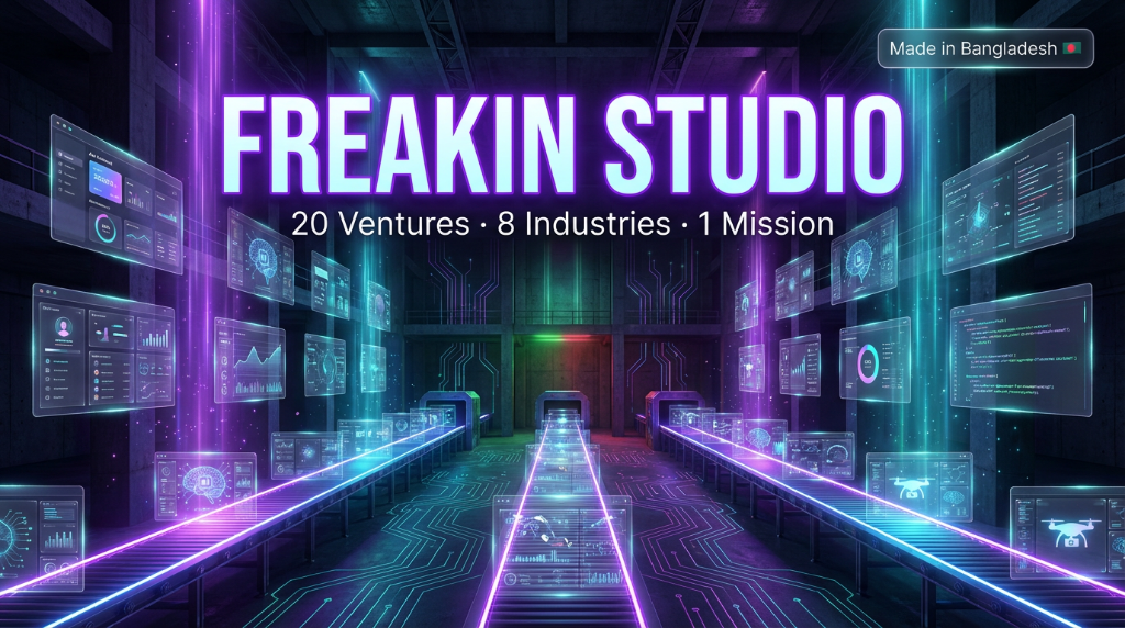 Freakin Studio Factory — 20 Ventures, 8 Industries, 1 Mission
